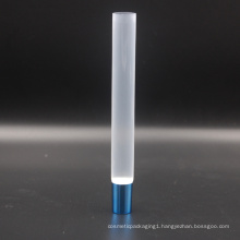 transparent PE material plastic packaging tube with long nozzle
